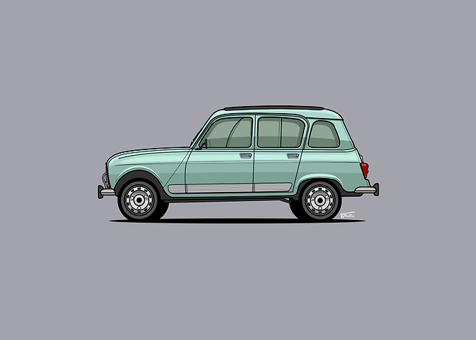 R4 Side profile illustration
