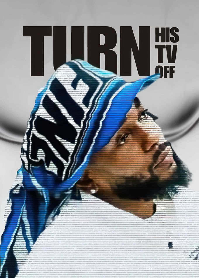 Man in Blue Headwrap kendrick lamar