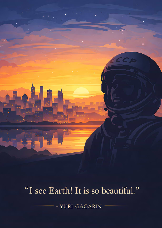 Yuri Gagarin's Earth View