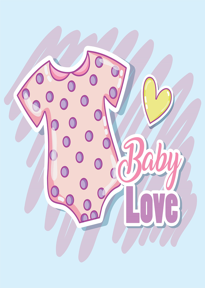 Baby Love Onesie and Heart