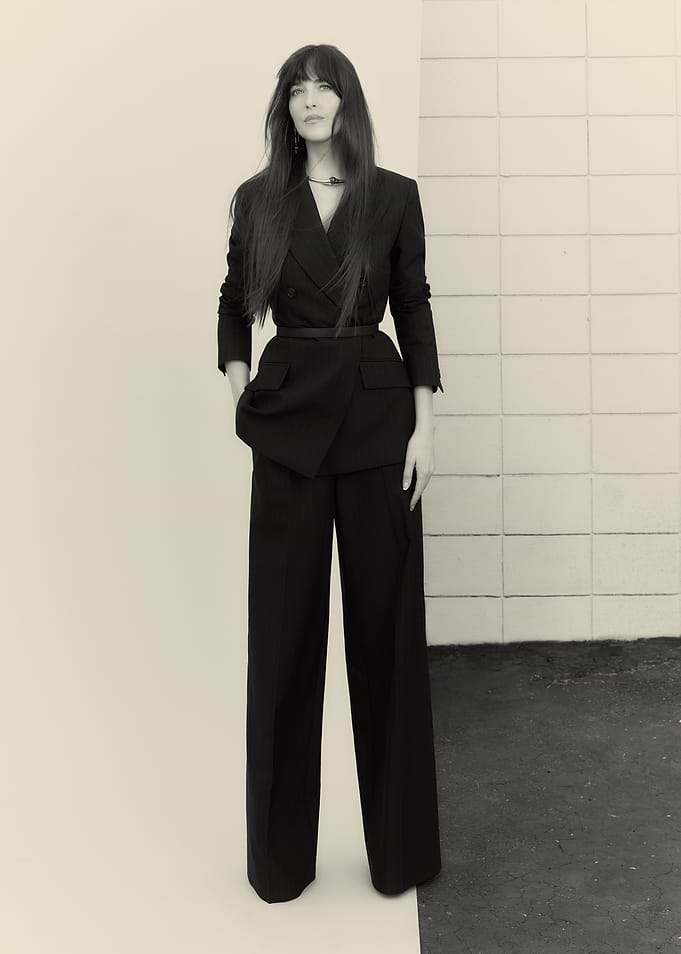 Woman in Black Suit