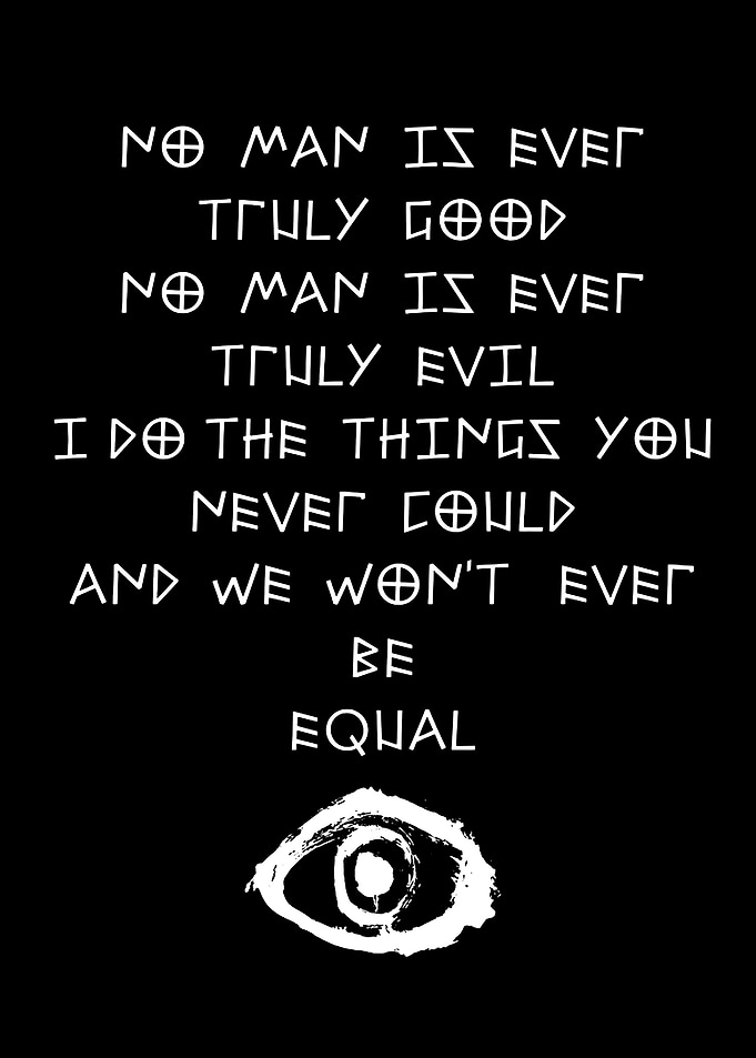 Text Art with Eye Symbol