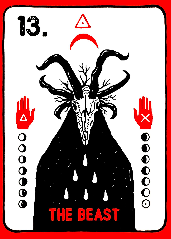 The Beast Tarot Card
