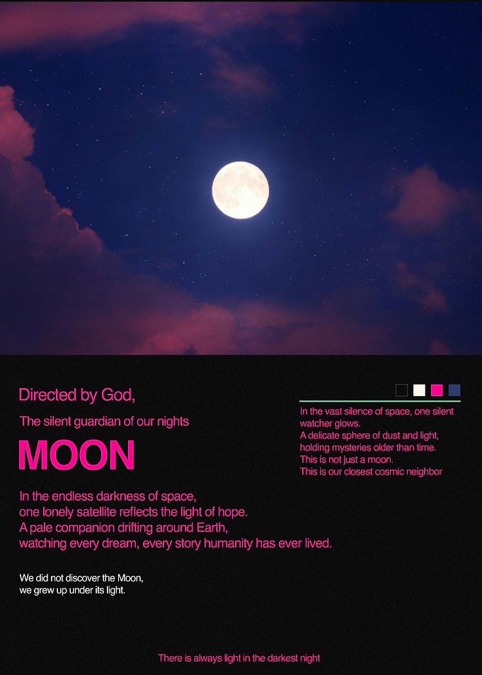 Moonlit Night Sky