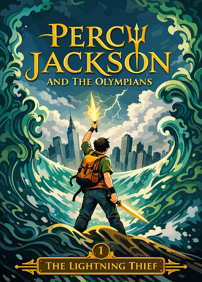 Percy Jackson and the Lightning Thief Book Cover