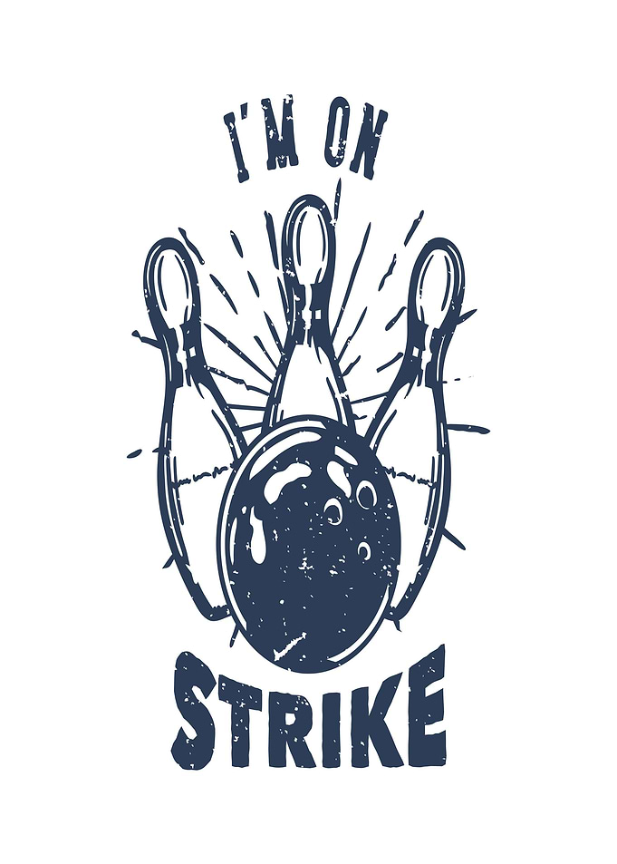 Bowling Strike Graphic