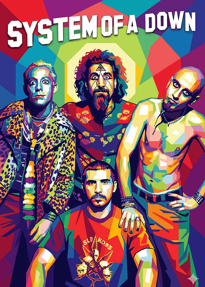 System of a Down Pop Art Portrait