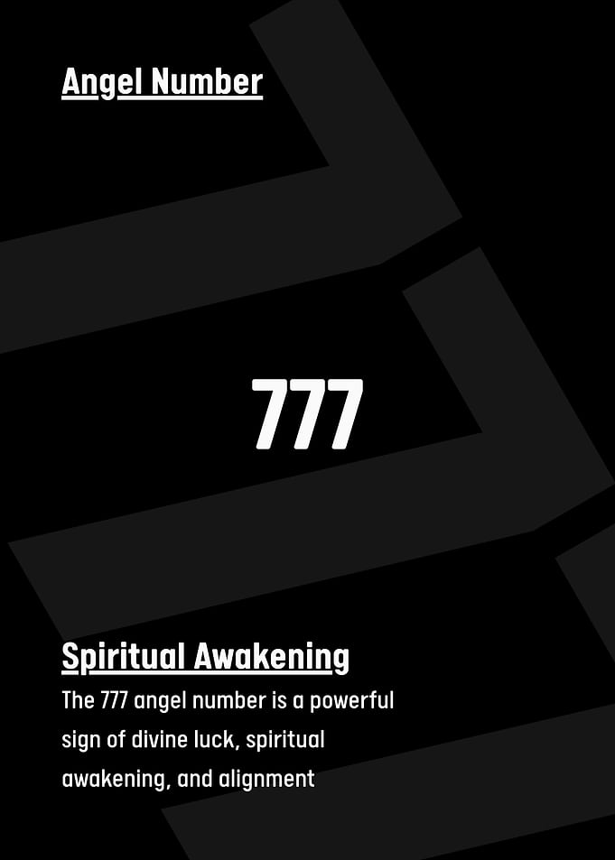 Angel Number 777 Spiritual Awakening