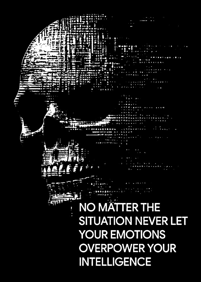 Skull with Inspirational Quote