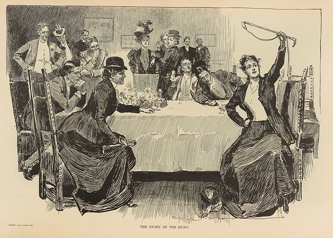 Victorian Dinner Party Scene