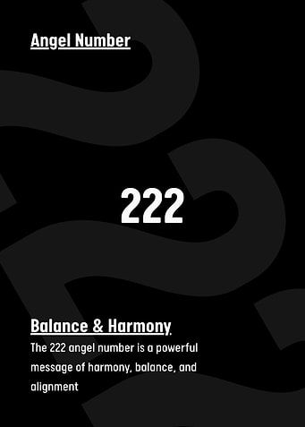 Angel Number 222 Balance and Harmony