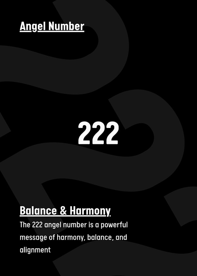 Angel Number 222 Balance and Harmony