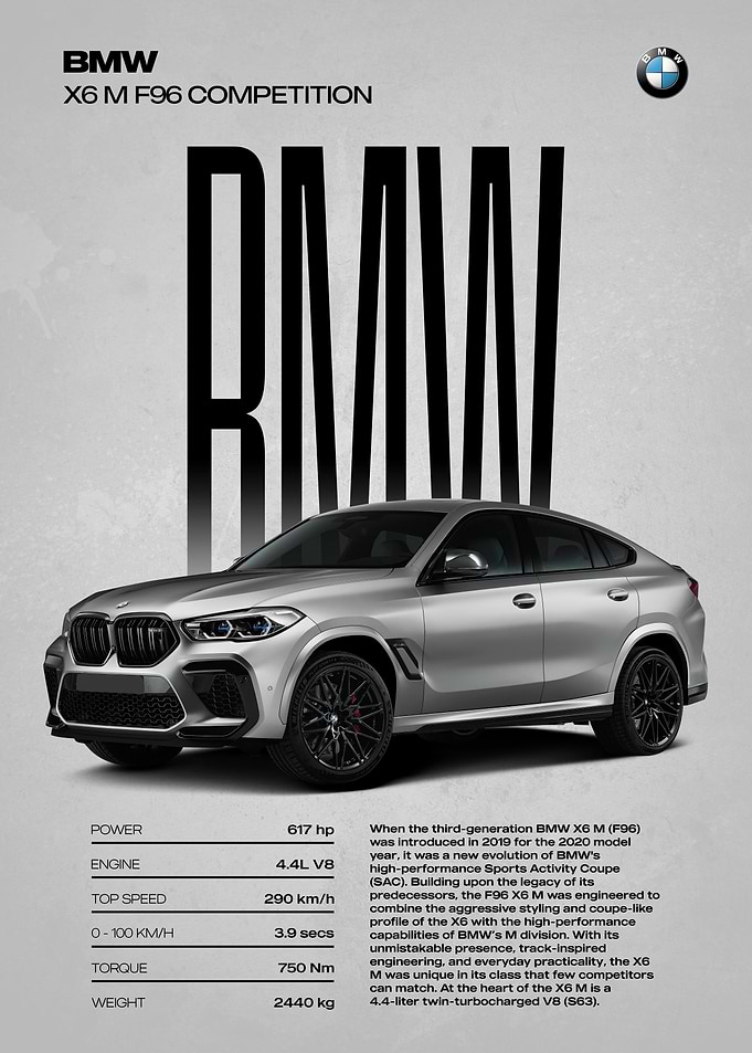 BMW X6 M F96 Competition Car