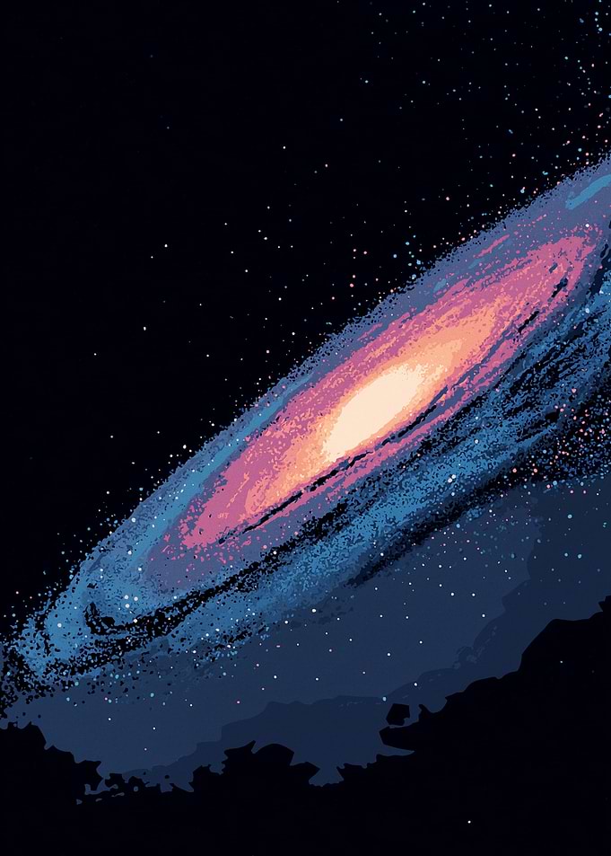 Vibrant Spiral Galaxy in Deep Space