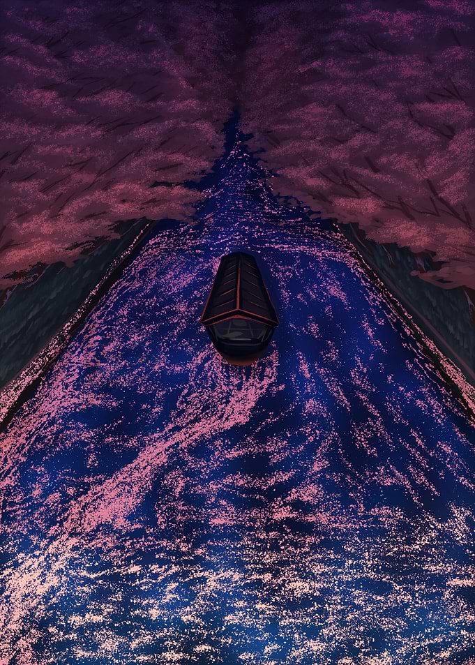 Boat on a surreal river