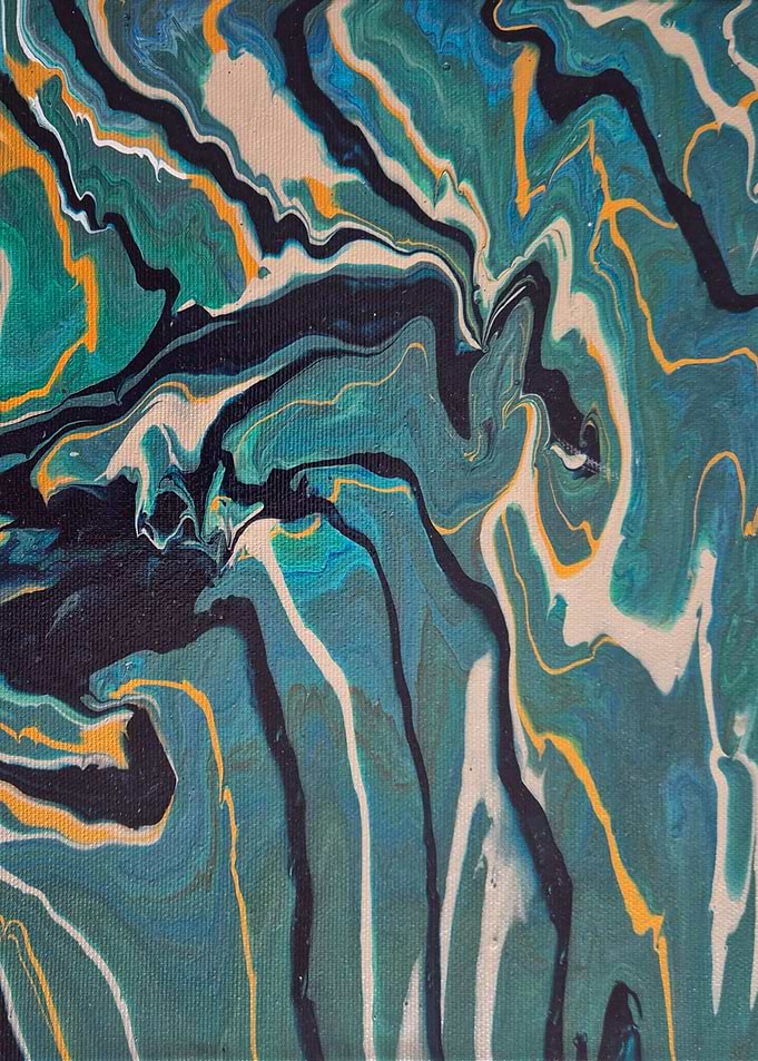 Unique Acrylic Pour Art