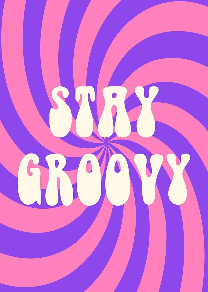 Stay Groovy Retro Swirl
