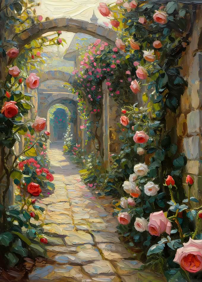 Enchanting Rose Garden Archway