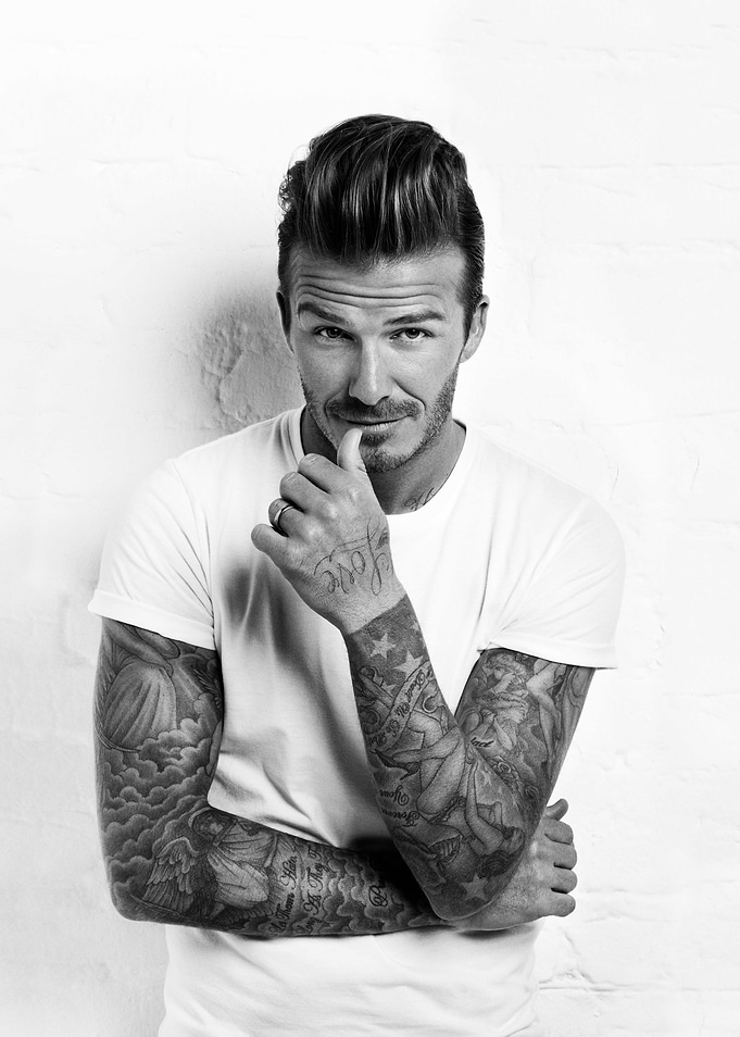 David Beckham in Black and White