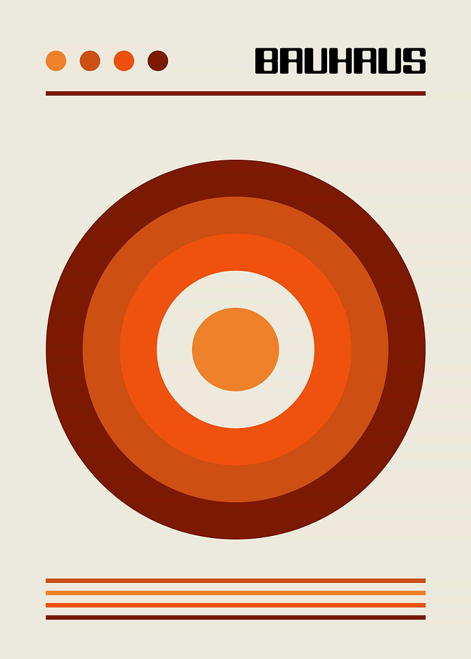 Bauhaus Abstract Circles