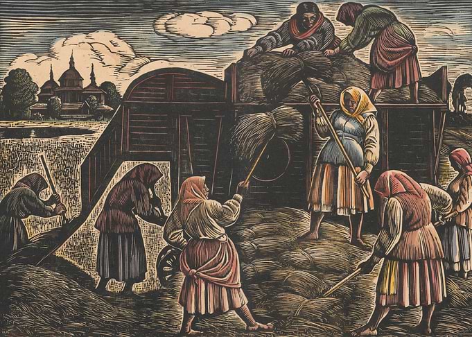 Women Harvesting Hay