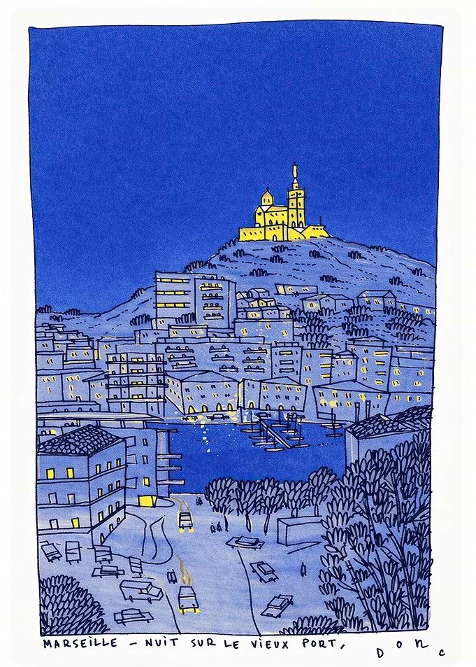 Marseille Night Scene