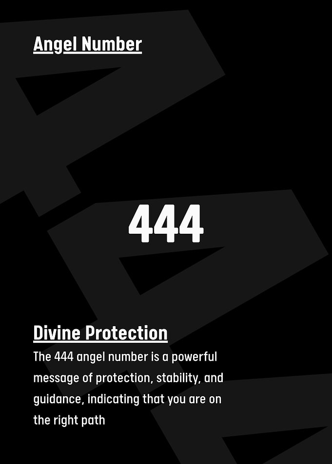 Angel Number 444 Divine Protection