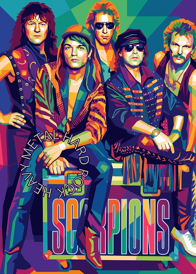 Scorpions Band Pop Art