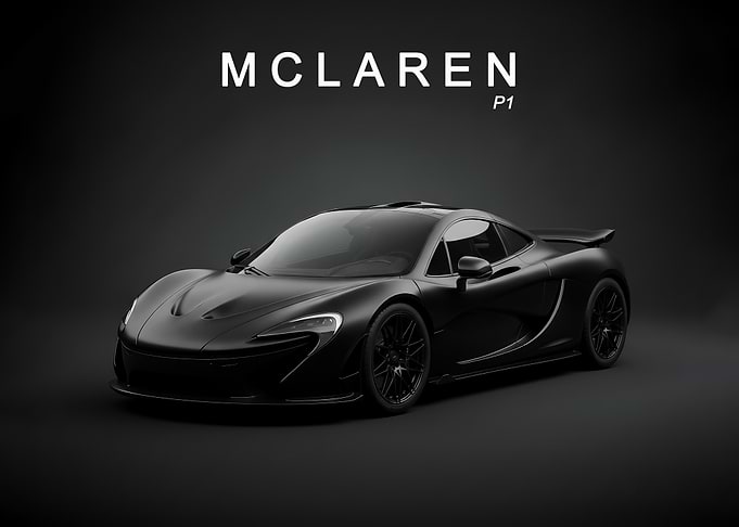 McLaren P1 Black Sports black Car