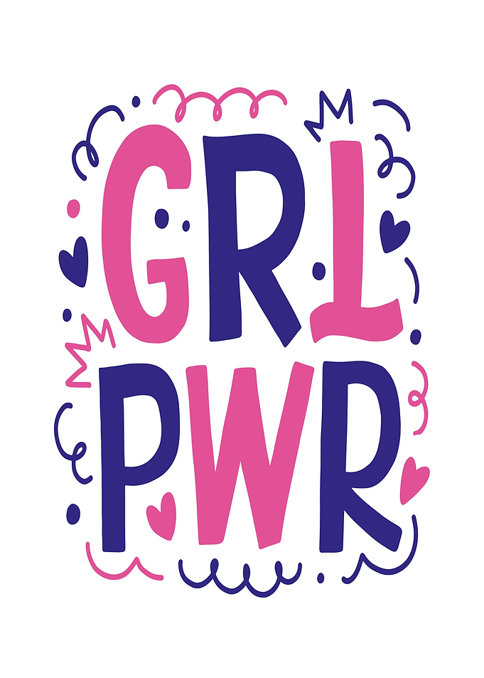 Girl Power Text Art