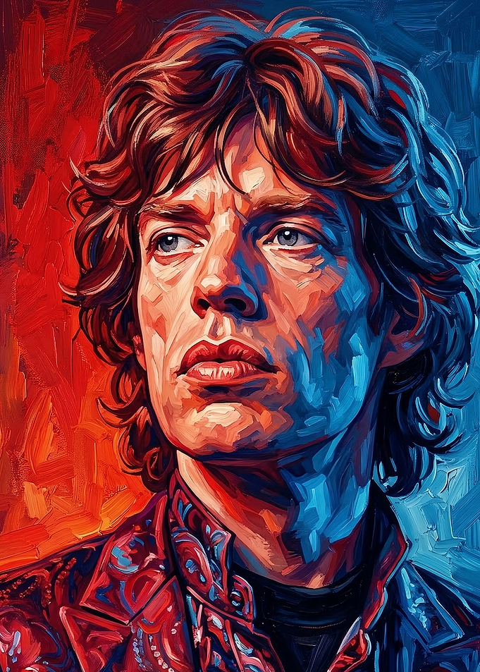 Mick Jagger Portrait