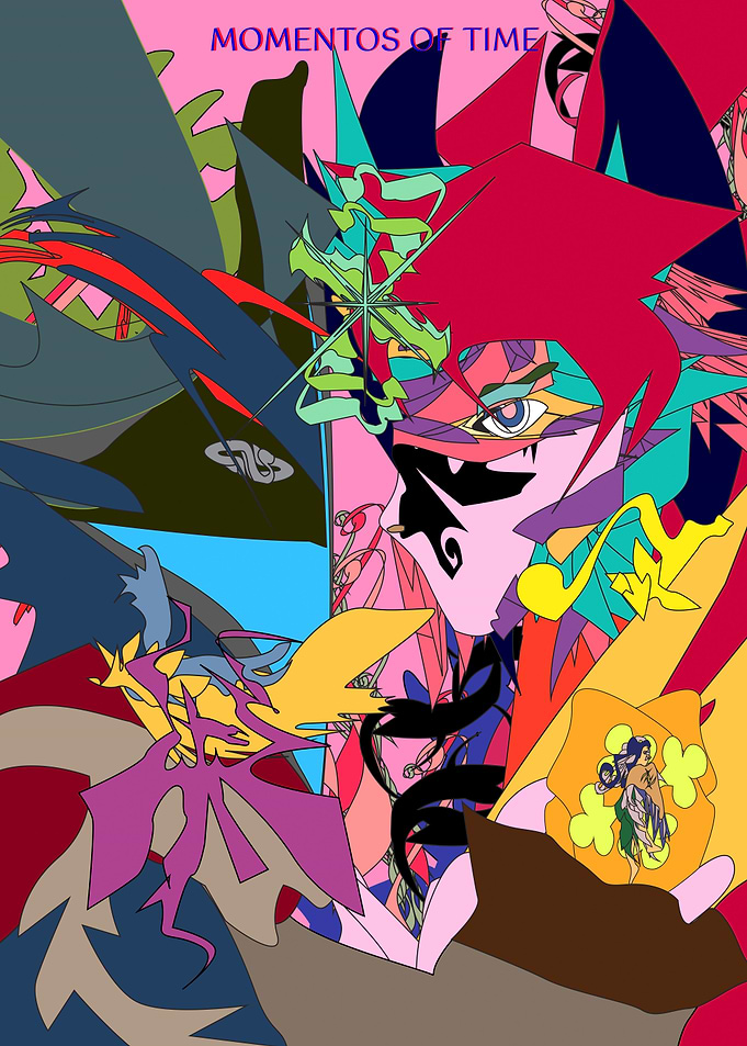 Abstract Anime Character Portrait