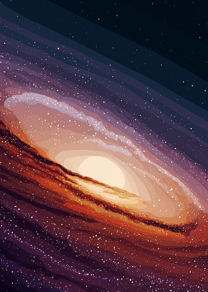 Vibrant Spiral Galaxy with Bright Core