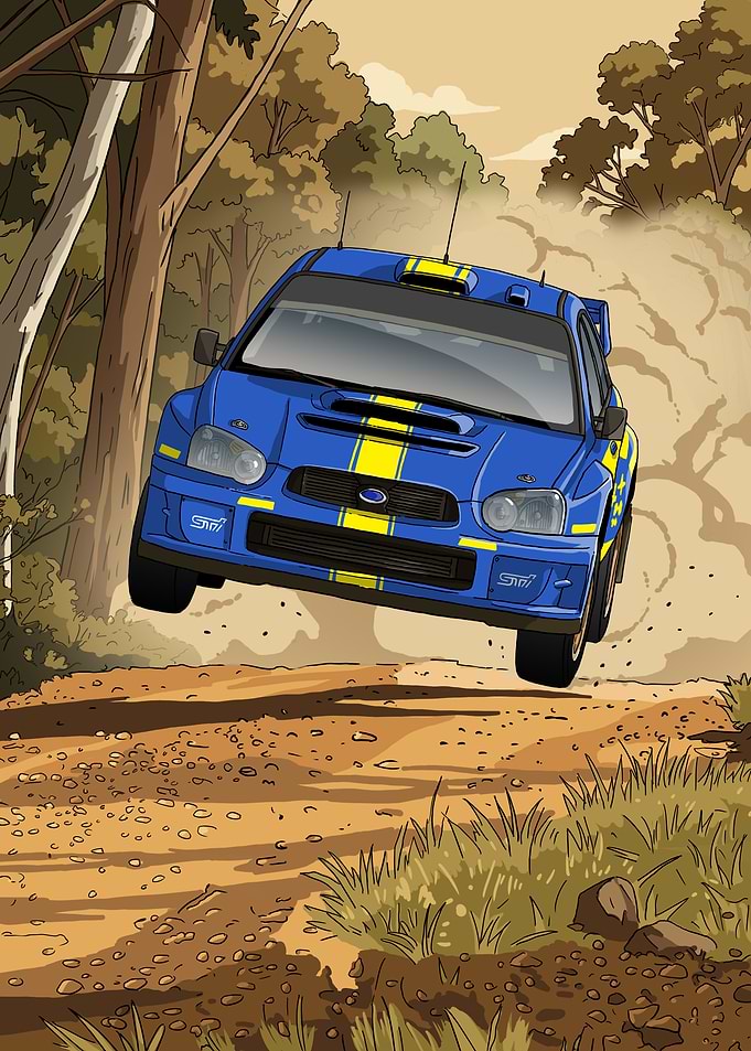 Subaru Impreza WRX STI Rally Car