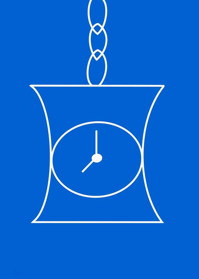 Minimalist Clock with Chain