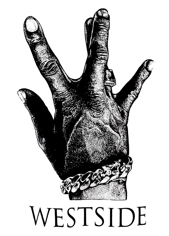 Westside Hand Gesture with Jewelry