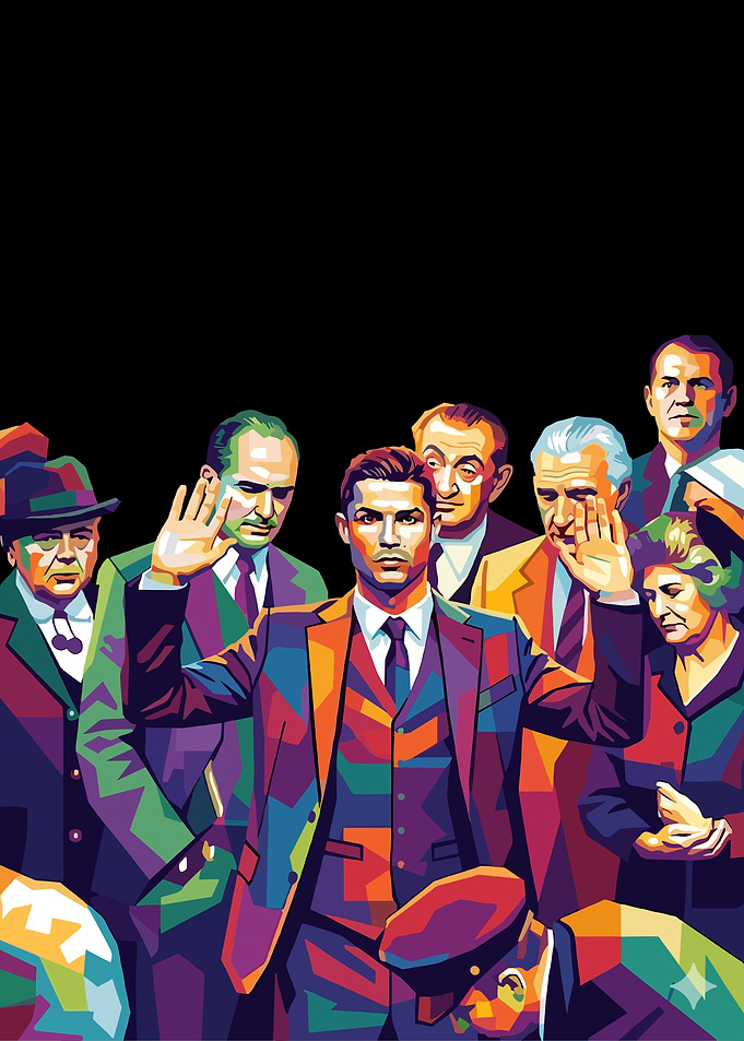 Cristiano Ronaldo in Pop Art Style