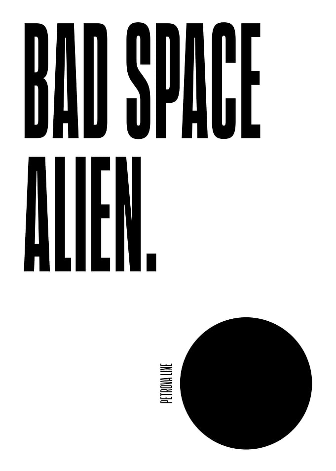 Bad Space Alien Astrophage Text Art