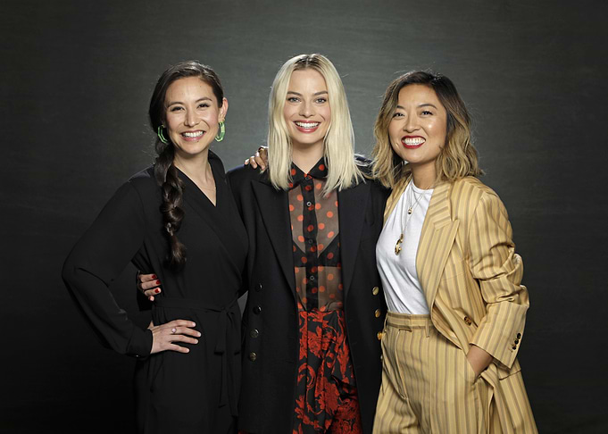 Three women posing for a photo
