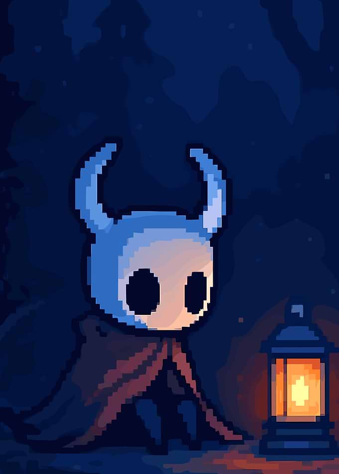 Hollow Knight Character with Lantern