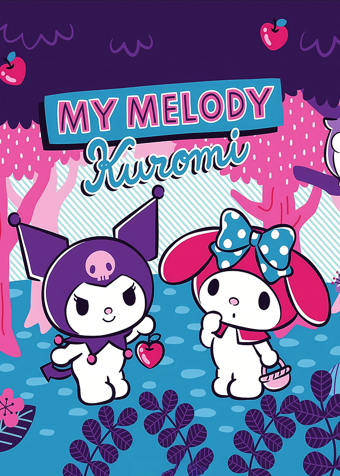 My Melody and Kuromi in a Forest