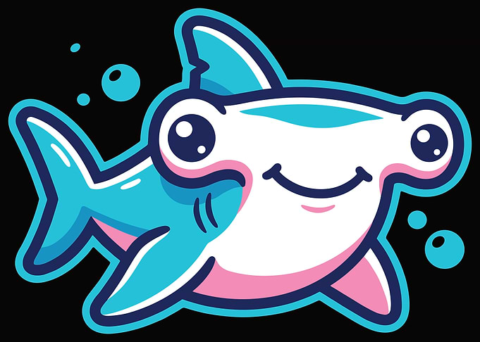 Cute Hammerhead Shark Cartoon