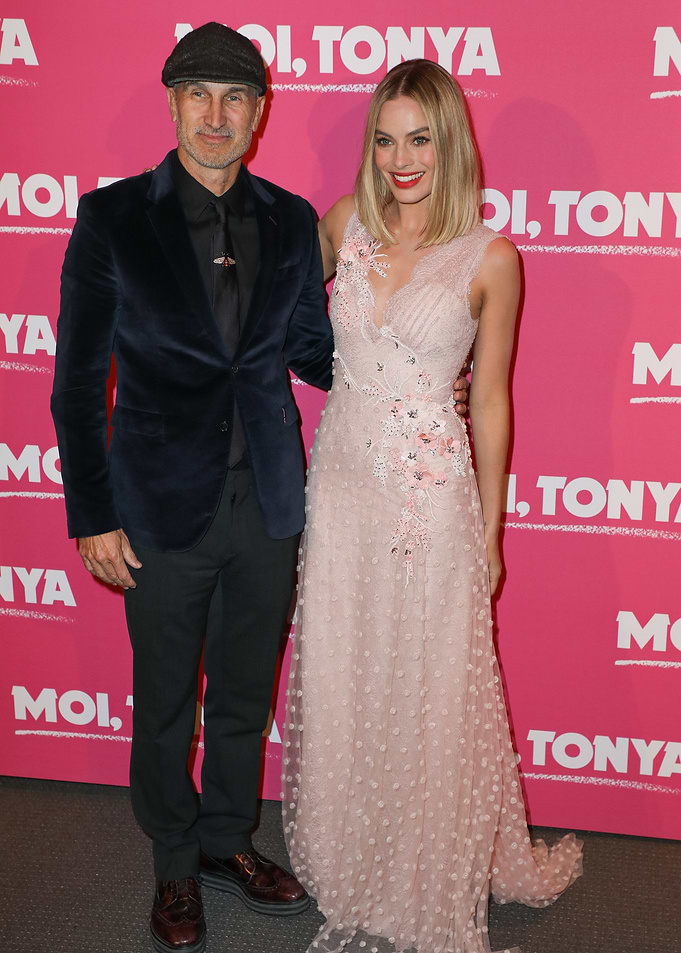 Margot Robbie and Stanly Tucci at I, Tonya Premiere