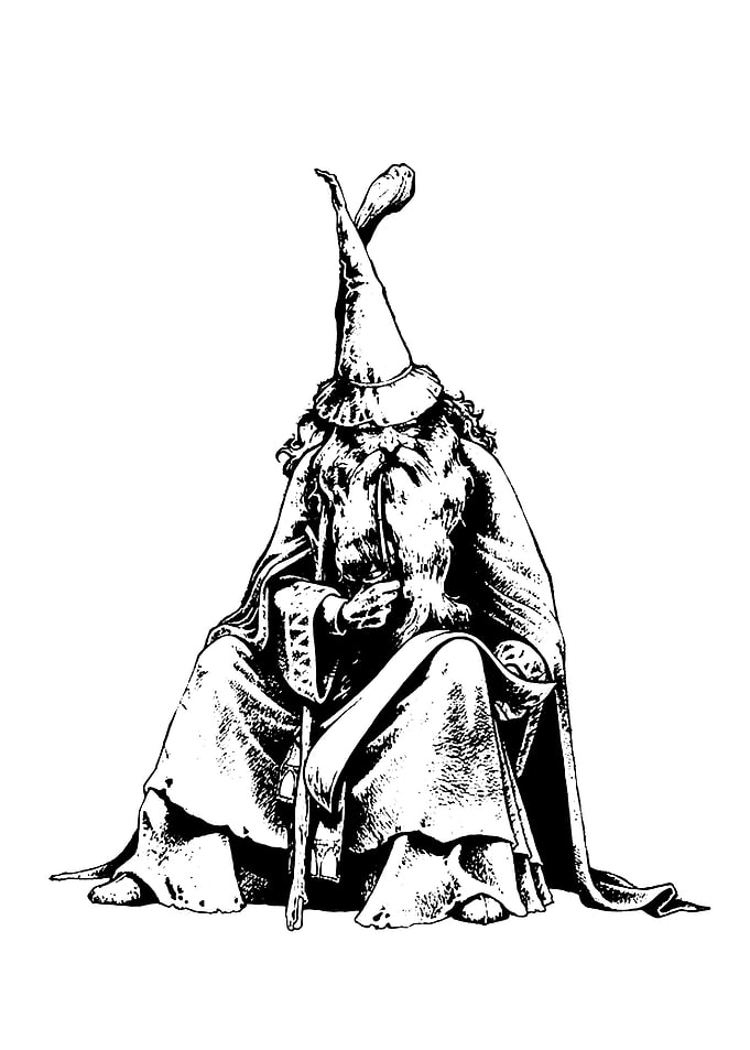 Wizard with a Tall Hat