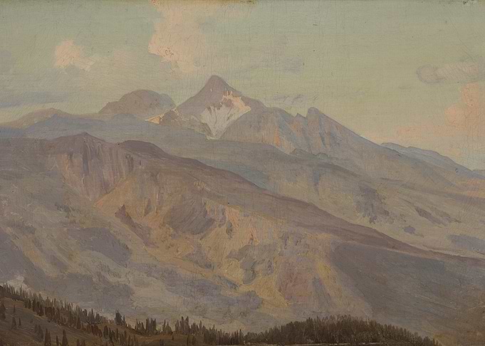 Majestic Mountain Landscape Painting