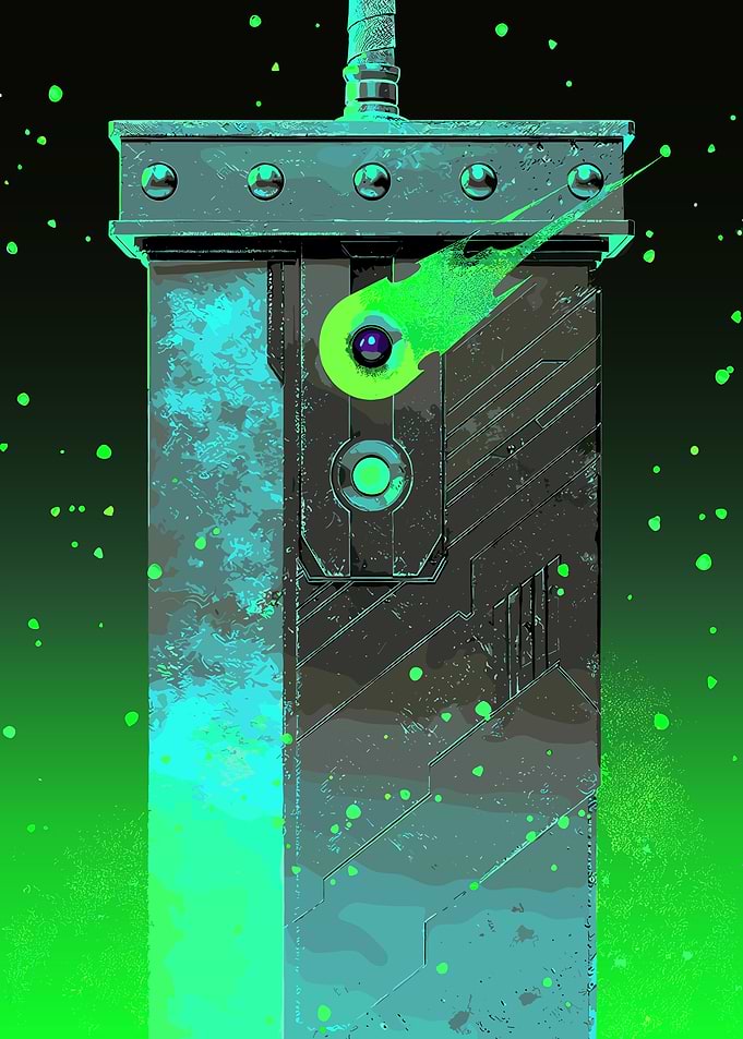 Buster Sword with Materia
