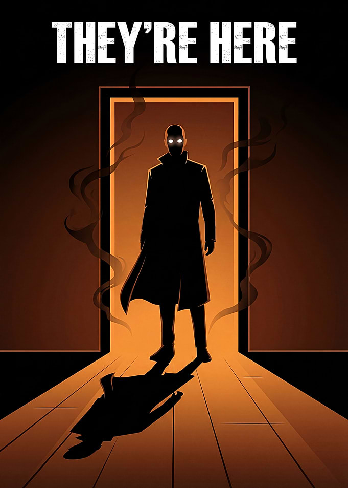 Mysterious Figure Emerging from Doorway