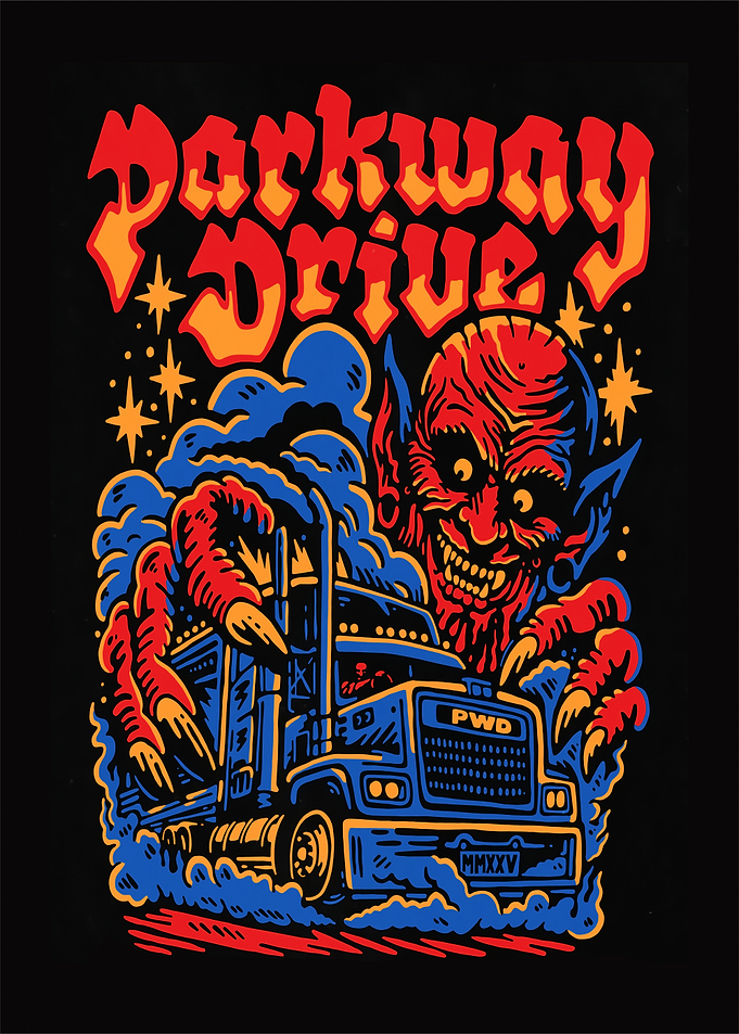 Parkway Drive Truck and Demon Art