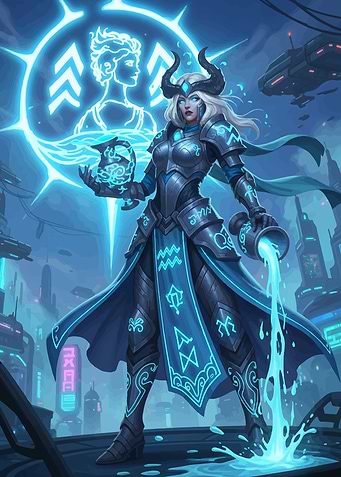 Aquarius Zodiac Warrior