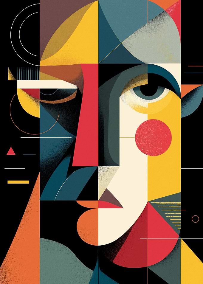 Abstract Geometric Portrait